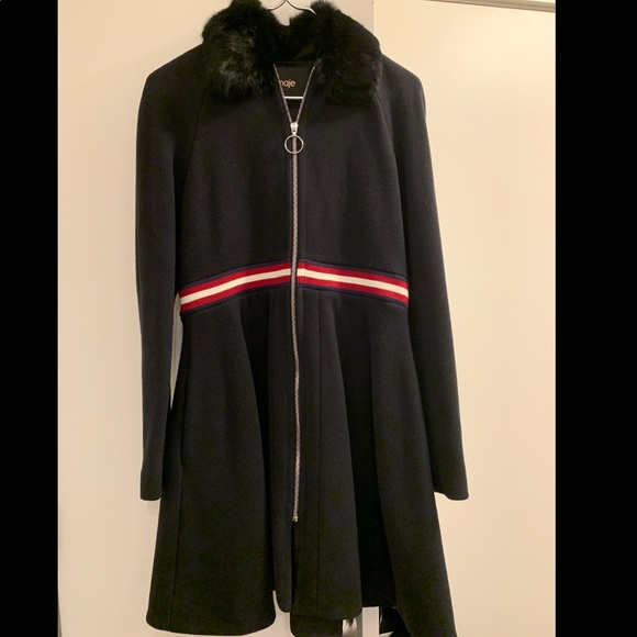 MAJE navy wool jacket. Barely worn. Like new - Picture 2 of 6